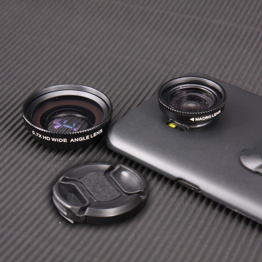 Armor-X UXA suojakotelo + 2in1 makro / laajakulmaobjektiivi Samsung Galaxy S9 musta