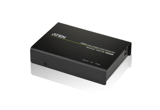 HDMI Over Ethernet Receiver For VS1814T And VS1818T, Black. Receiver Unit For ATEN VS1814T And VS181