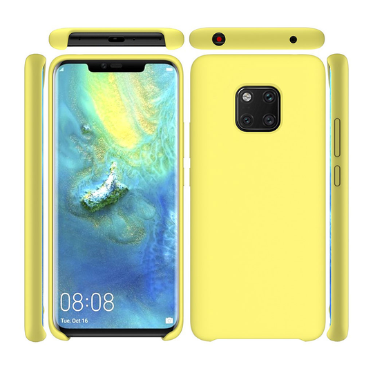 Huawei Mate 20 Pro silikoni Suojakotelo - Keltainen
