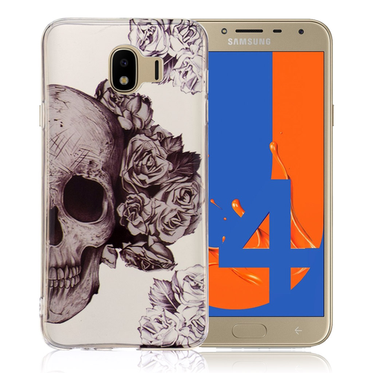 Samsung Galaxy J4 (2018) kuvioinen printti ohut suojakotelo - Sokerikallo