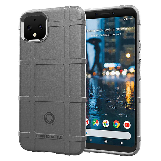 Rugged Shield Google Pixel 4 XL kuoret - Harmaa