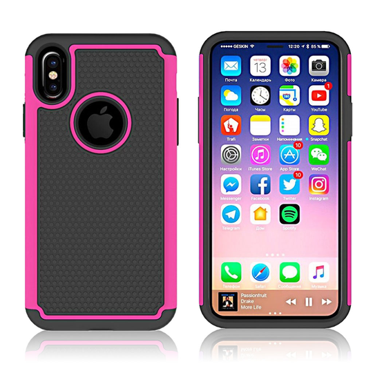 iPhone X moderni suojakuori - Rose