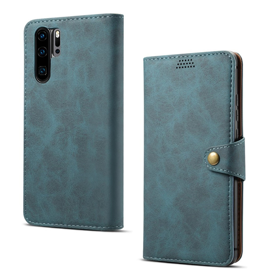 Huawei P30 Pro nahkainen suojakotelo - Sininen