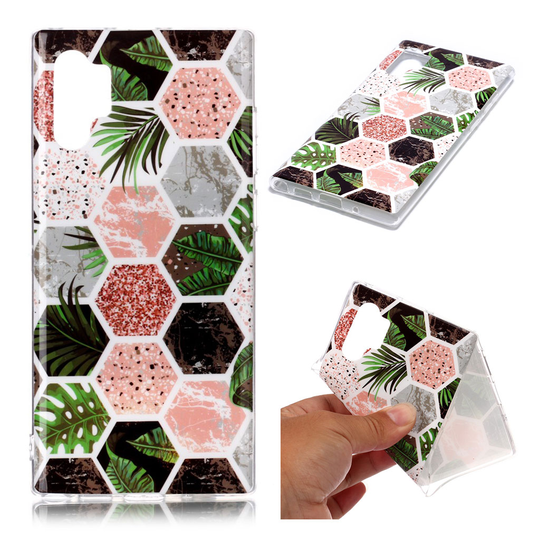 Marble Samsung Galaxy Note 10 Pro kuoret - Multi-Heksagon Kuvio