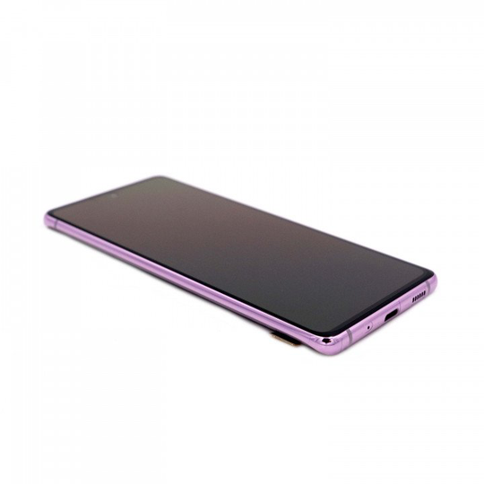 Samsung Galaxy S20 FE 5G Näyttö rungolla - Violetti / Cloud Lavender (Alkuperäinen)