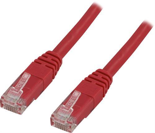 Laitekaapeli, U/UTP Cat6, 25 M, 250 MHz, Delta-sertifioitu, LSZH, Punainen