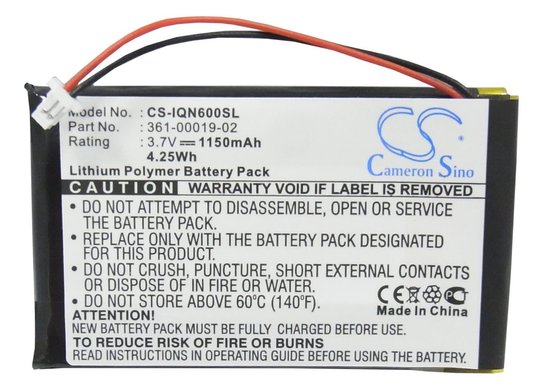 Garmin Nuvi 600 Nuvi 610 Nuvi 610T Nuvi 650 Nuvi 660 Nuvi 660 FM Nuvi 670 Nuvi 680 akku 1150 mAh