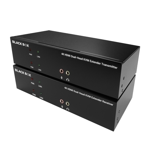 BLACK BOX KVX SERIES HDMI/DISPLAYPORT CATX KVM EXTENDER, DH, TX+RX KITTI