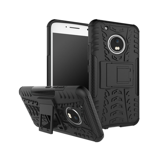 Motorola Moto G5 Plus kestävä suojakuori - Musta