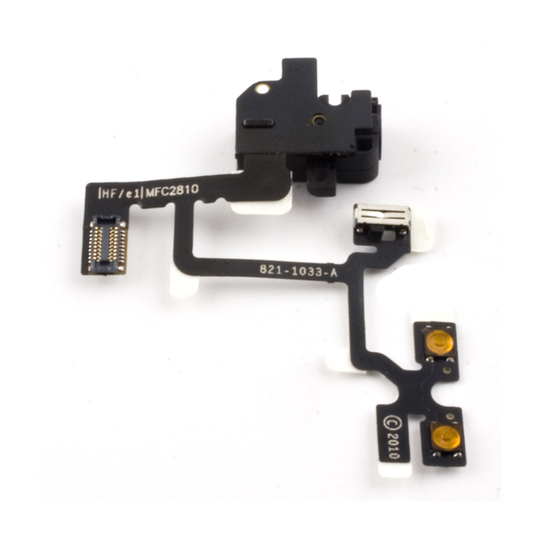 iPhone 4 Äänenvoimakkuuden flex-kaapeli (mute/volume)