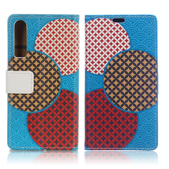 Huawei P30 kuosillinen nahkainen flip Suojakotelo - Saumaton Ympyrä