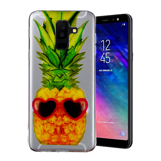 Samsung Galaxy A6 Plus TPU Muovi KuvallinenTakasupja Kuori - Ananas