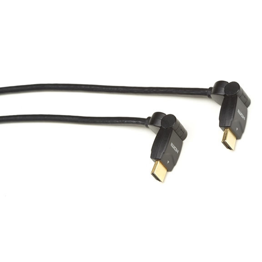 BLACK BOX HDMI SWIVEL CABLE - M/M, SWIVEL-SWIVEL, 1M