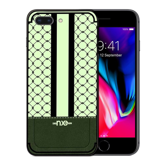 NXE iPhone 7 Plus ja 8 Plus uniikki suojakuori - Vihreä
