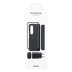 SAMSUNG GALAXY Z FOLD4 NOTE PACKAGE BLACK