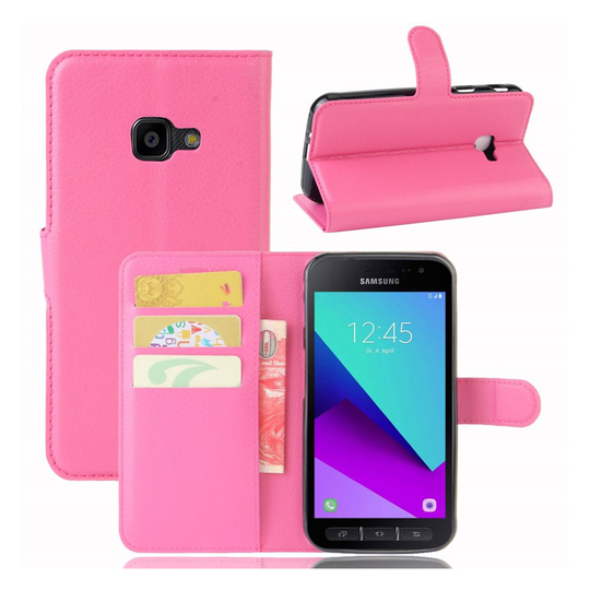 Samsung Xcover 4 trendikäs nahkakotelo - Rose
