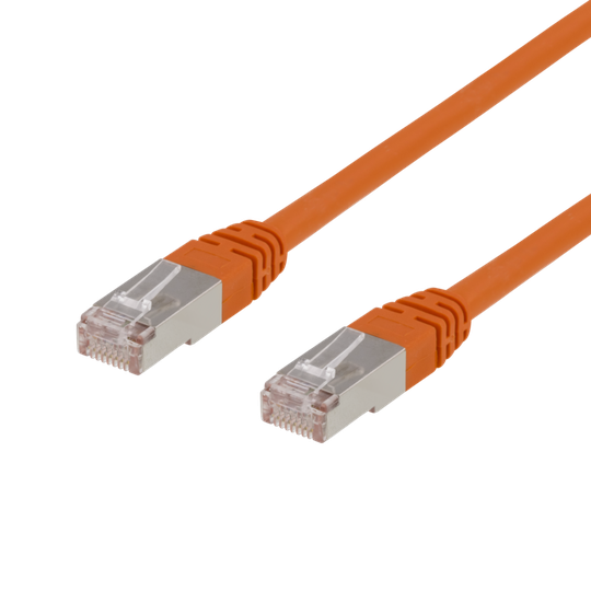 F/UTP Cat6 Patch Cable, 1.5m, 250MHz, Delta, LSZH, Orange