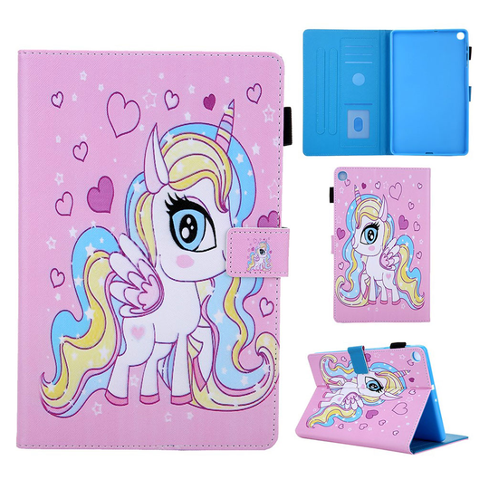 Samsung Galaxy Tab A 10.1 (2019) pattern leather case - Pretty Unicorn