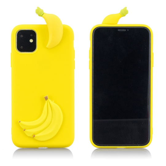 Cute 3D iPhone 11 Pro Max kuoret - Banaani