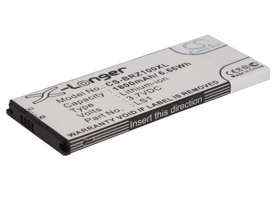 Blackberry BBSTL100-4 BBSTL100-4w Laguna akku 1800 mAh