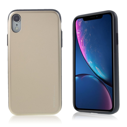 iPhone Xr MERCURY GOOSPERY sarjan hybriidi muovinen suojakuori missä kortti paikka - Kulta