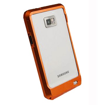 Samsung Galaxy S2 Alumiininen Suojakehys (Oranssi)