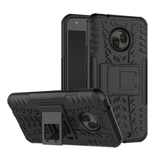Motorola Moto X4 kestävä suojakuori - Musta
