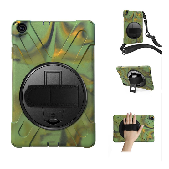 Samsung Galaxy Tab A 10.1 (2019) 360 degree silicone combo case - Camouflage