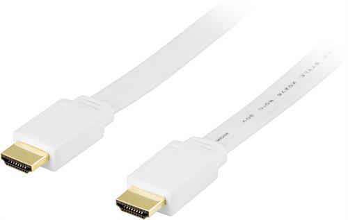 Litteä HDMI-kaapeli, HDMI Standard Speed With Ethernet, 1080 Taajuudella 60 Hz, 15 M, HDMI Type A U