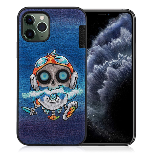 Nimmy Monster iPhone 11 Pro Embroidered Cover - Blue