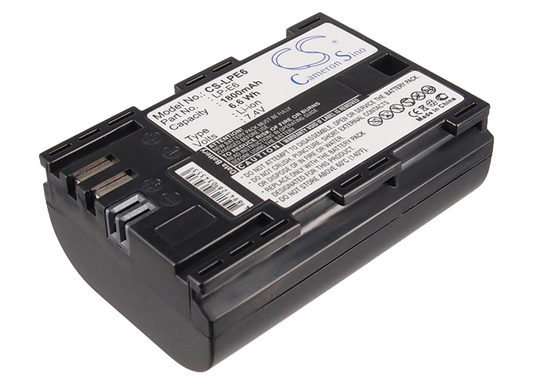 Canon LP-E6 yhteensopiva akku 1800 mAh