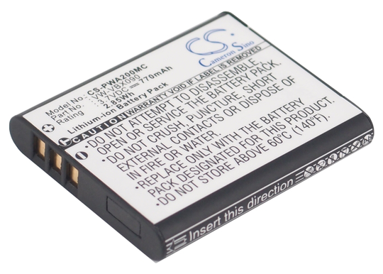 Panasonic VW-VBX090 VW-VBX090E VW-VBX090E-W akku - 770 mAh
