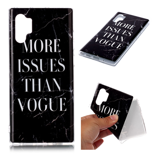 Marble Samsung Galaxy Note 10 Pro kuoret - Sanat Mustalla