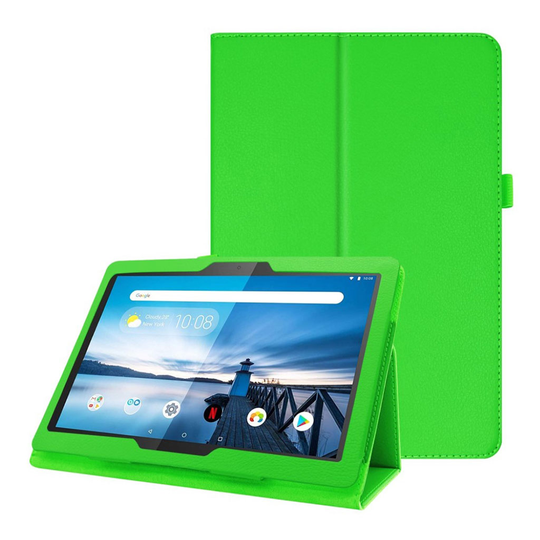Lenovo Tab M10 litchi texture leather case - Green