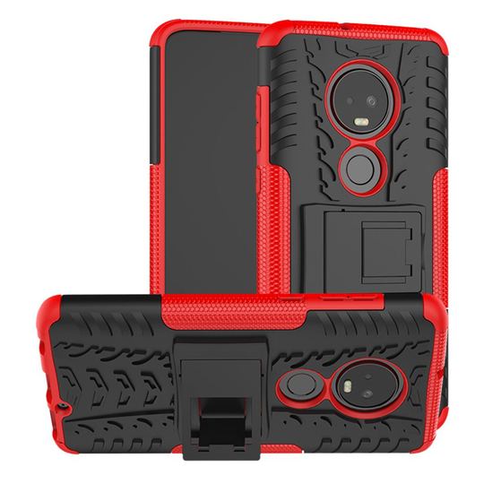 Offroad Motorola Moto G7 Plus kuoret - Punainen