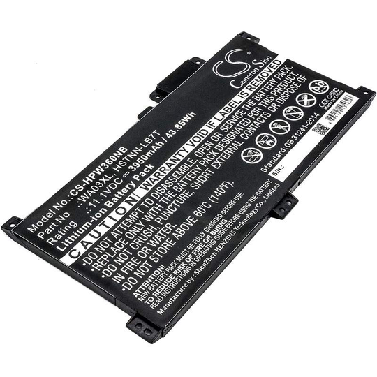 HP Pavilion x360 - 15-br041nr Pavilion x360 14-ba016na Pavilion x360 15 br010nr akku 3950mAh