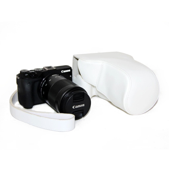 Canon EOS M3 tyylikäs suojakotelo - Valkoinen