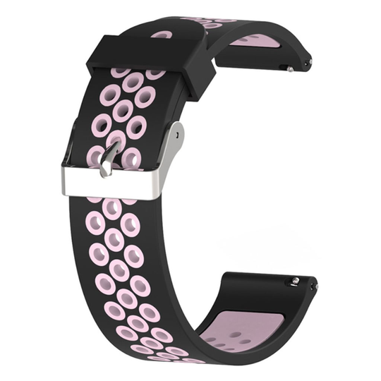 Samsung Galaxy Watch Active two-color durable watch band - Black / Pink