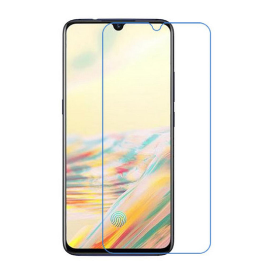 OnePlus 6T Kristalli kirkas pintainen laadukas silikooni muovinen näyttö suojakalvo - Transparentti Kirkas