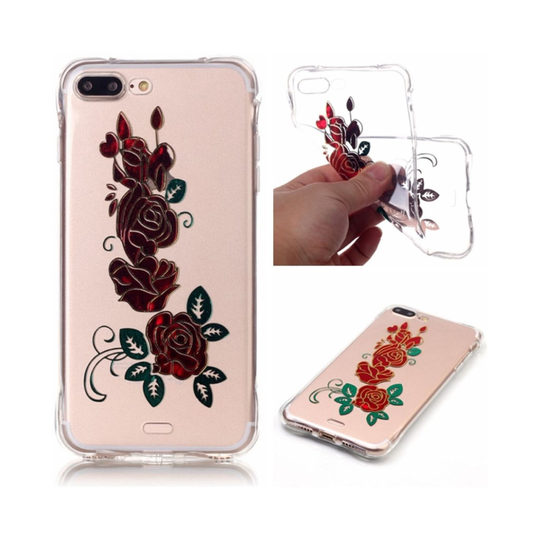 Margrethe Phone 7 Plus / 8 Plus Lakattu Geelikuori - Kauniit Kukat