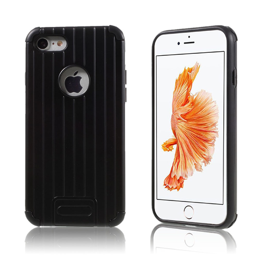Absalon iPhone 7 / 8 Matkalaukku Tyylinen Kuori - Musta