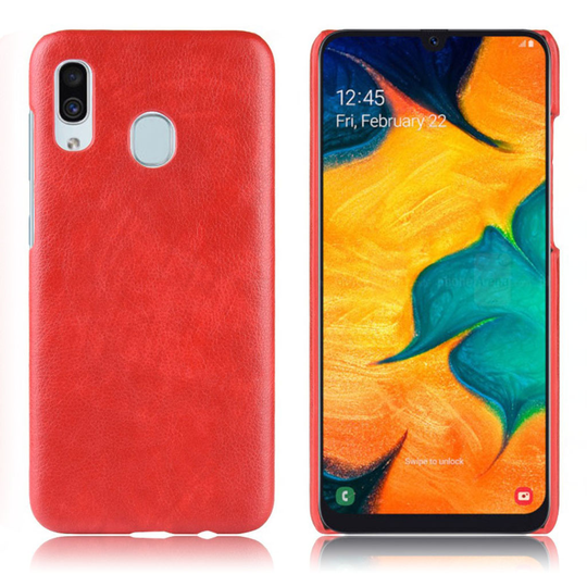 Samsung Galaxy A40 litchi coated case - Red