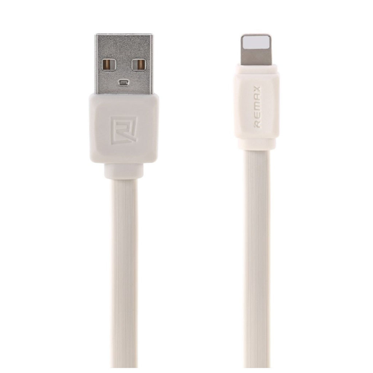 Universaali REMAX 2.4A Lightning 8Pin data ja lataus synkronisointi kaaplei for iPhone iPad iPod - Valkoinen