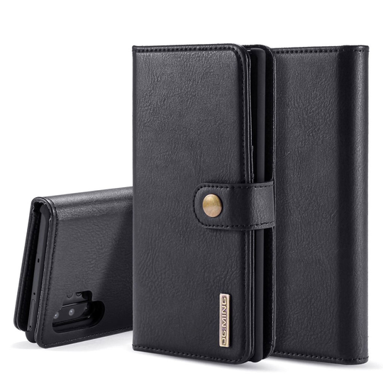 DG.MING Samsung Galaxy Note 10 Pro 2-in-1 Wallet kotelot - Musta
