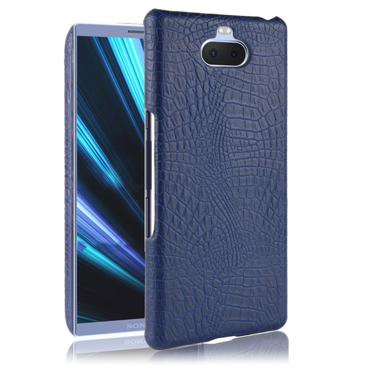 Sony Xperia 10 Plus crocodile case - Dark Blue
