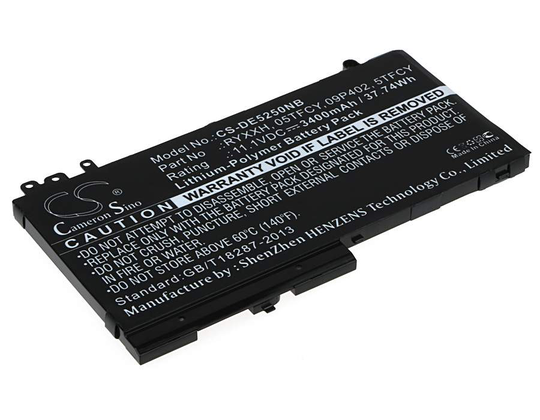 DELL Latitude 12 5000 Latitude 12 E5250 akku 3400 mAh
