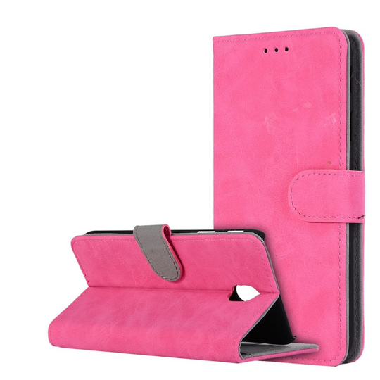 Samsung Galaxy J3 (2017) vintage nahkakotelo - Rose