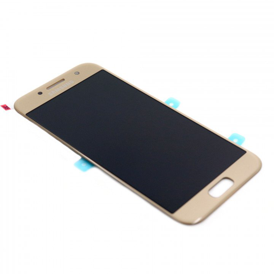 Samsung Galaxy A3 2017 (SM-A320F) Näyttö ja kosketuspaneeli - Kulta (Alkuperäinen)