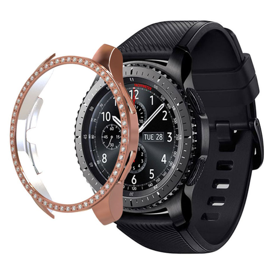Samsung Galaxy Watch (46mm) rhinestone décor frame - Rose Gold