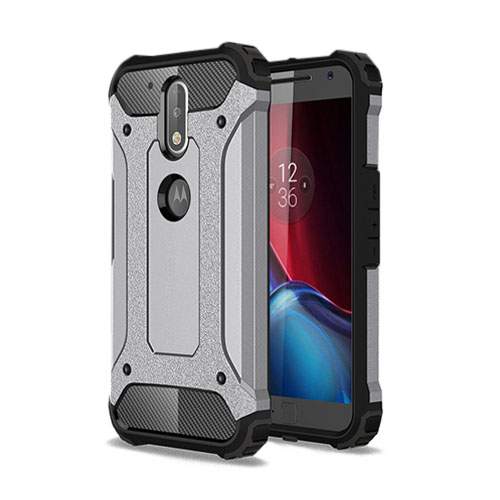 Hårderåde Motorola Moto G4/G4 Plus TPU Suojakuori - Harmaa